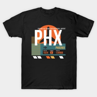 Phoenix (PHX) Airport Code Baggage Tag A T-Shirt